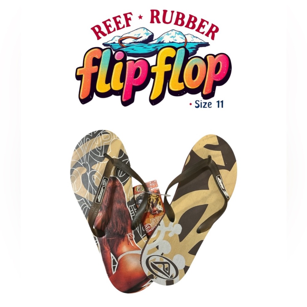 🩴🩴 Reef men’s rubber flip flops NWT sizes 12